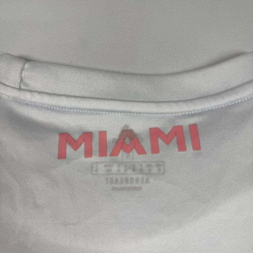 Adidas Inter Miami CF Victor 22 Soccer Jersey White Pink Mens Medium Aeroready